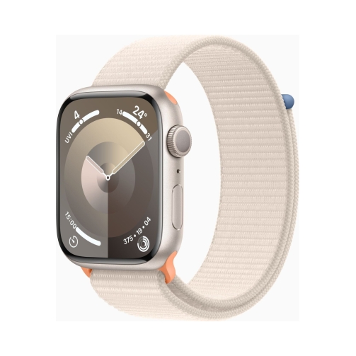 Apple Watch Series 9 (GPS) 45mm Aluminium Polarstern mit Sport Loop Polarstern OneThing_Gr