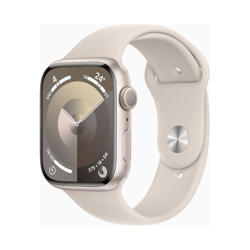 Apple Watch Series 9 (GPS) 45mm Aluminium Polarstern mit Sportarmband SM Polarstern OneThing_Gr